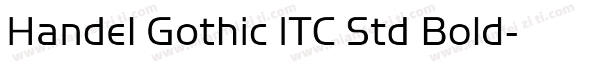 Handel Gothic ITC Std Bold字体转换